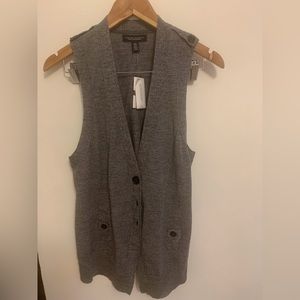 Gray vest button down women’s